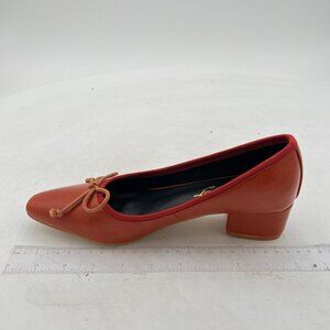 FOWT Square Toe Slip On Bowknot Pumps Retro Block Low Heel Moccasins Comfy Dail